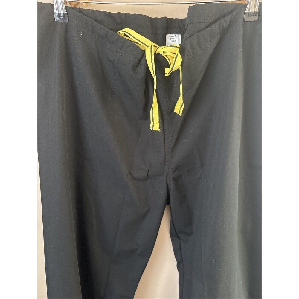 WonderWink 5006 Origin Unisex Scrub Pants M Black Drawstring Medical NWT - Picture 3 of 7